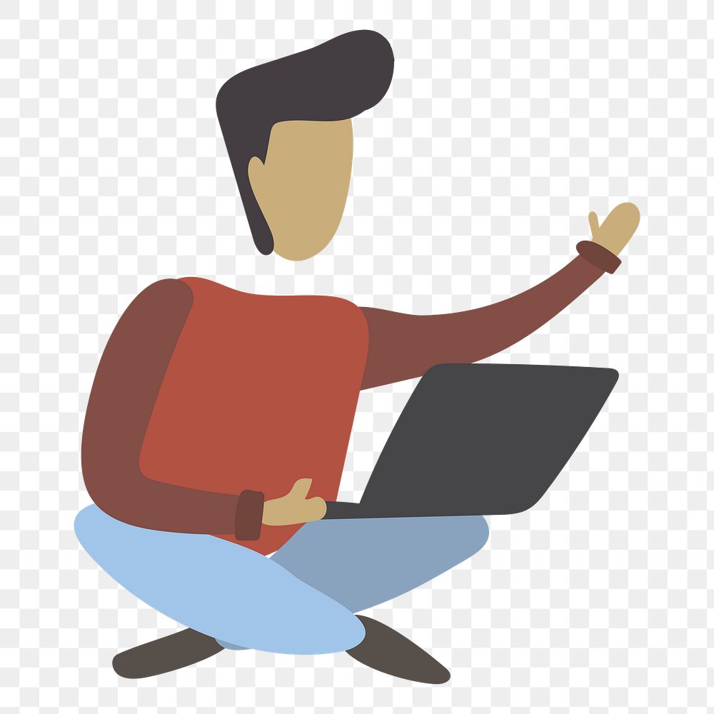 Laptop png illustration, transparent background