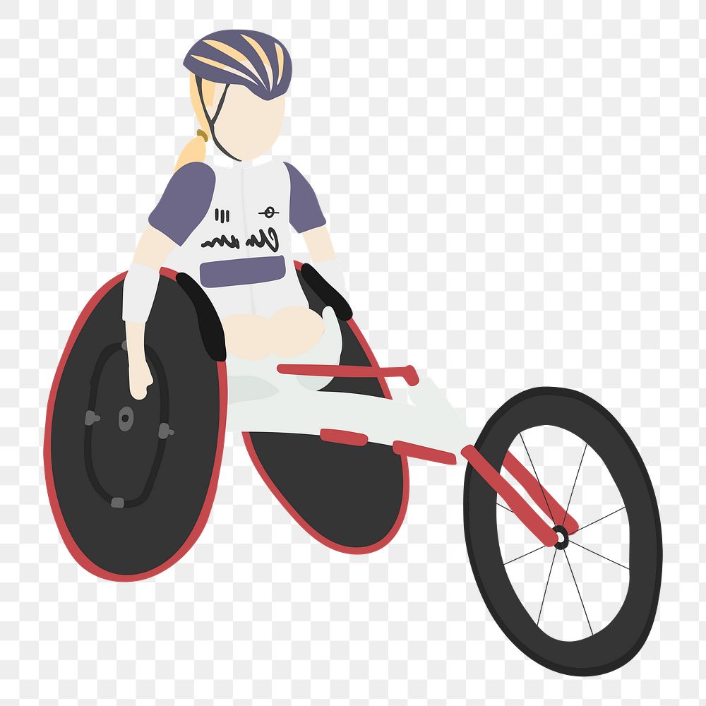 Parasports png illustration, transparent background
