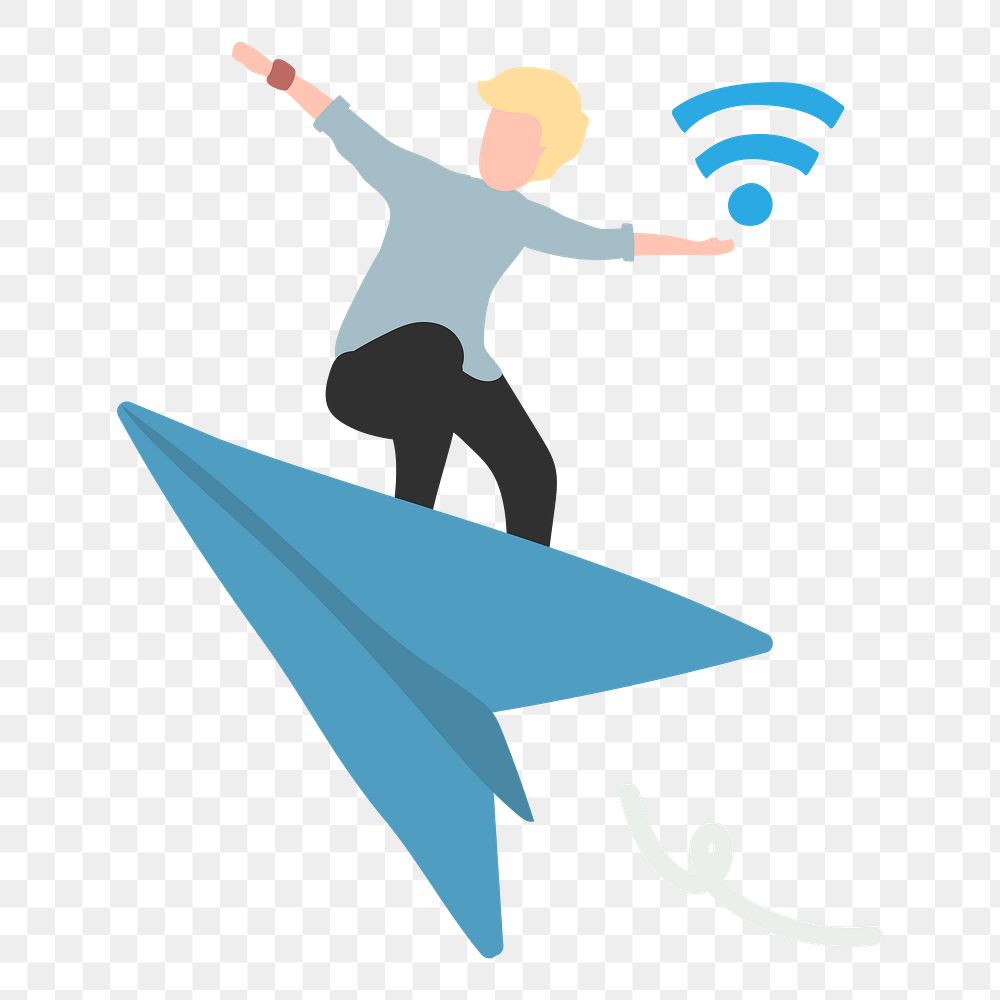 Wifi connection png illustration, transparent background