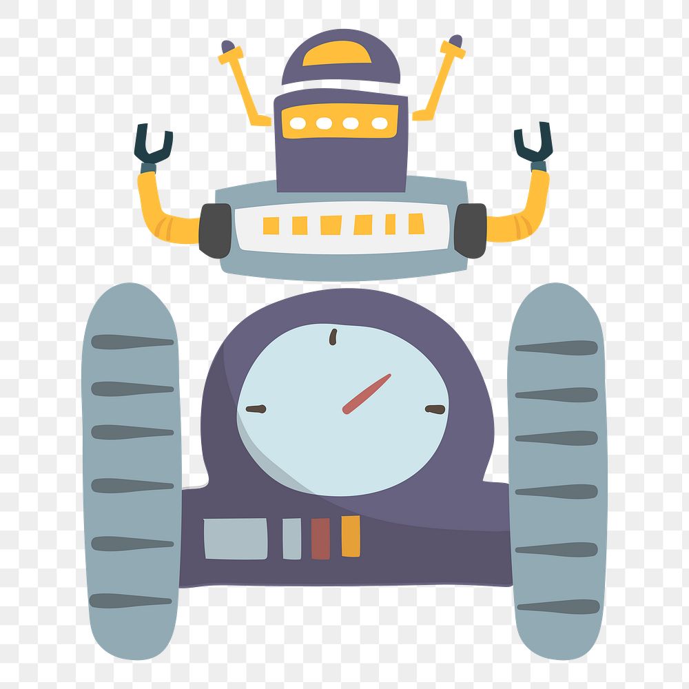 Robot png illustration, transparent background