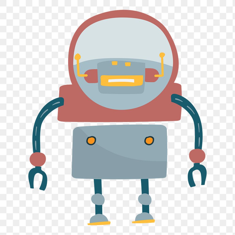 Robot png illustration, transparent background