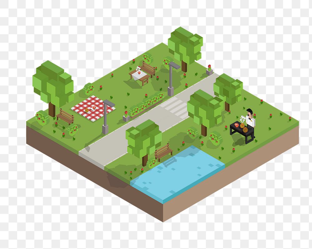 Town png illustration, transparent background