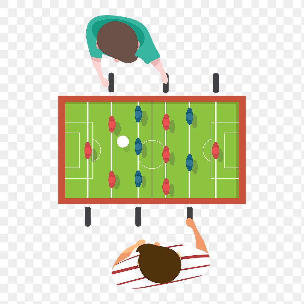 Png Football game tabletop element, transparent background