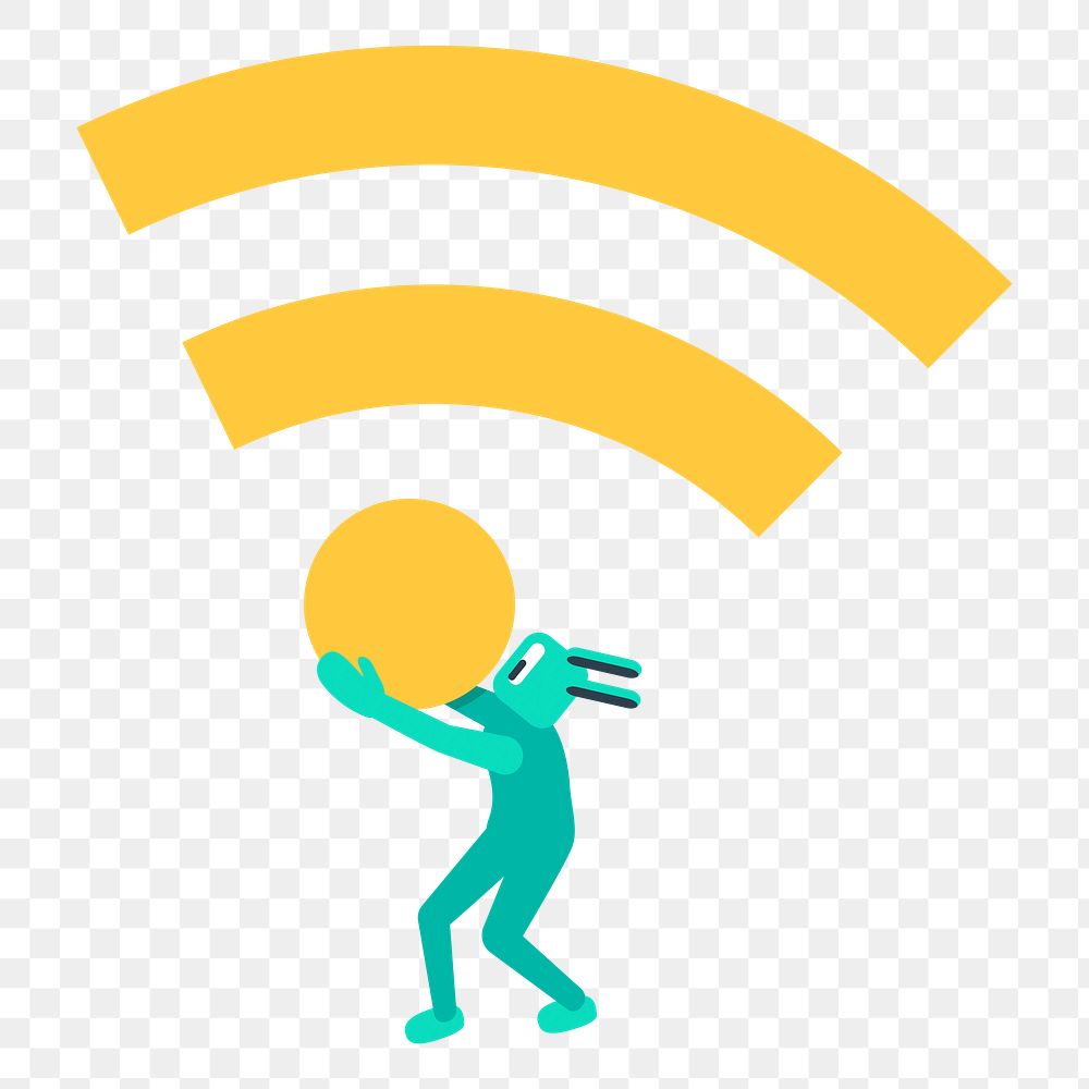 Png Wifi element, transparent background