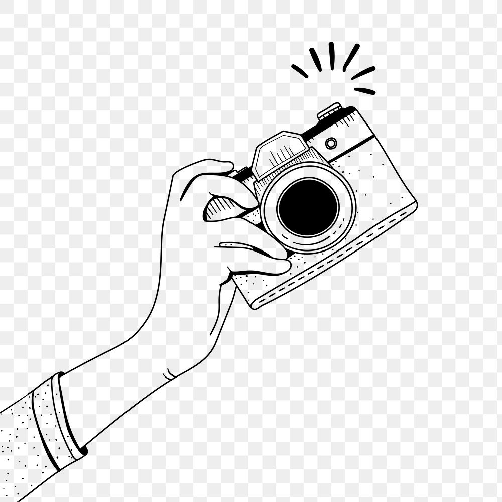 Photographing png illustration, transparent background