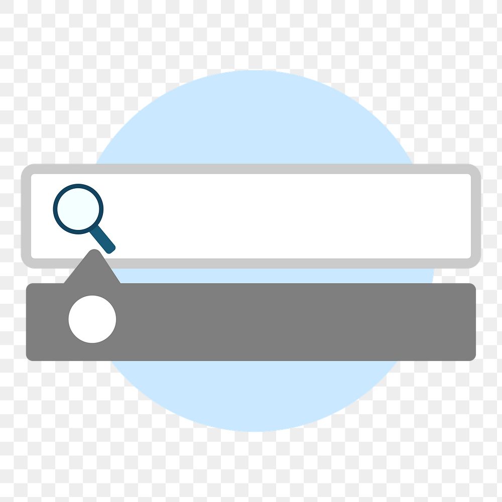 PNG search bar illustration sticker, transparent background