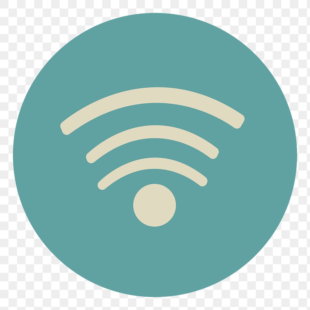 PNG wi-fi signal illustration sticker, transparent background