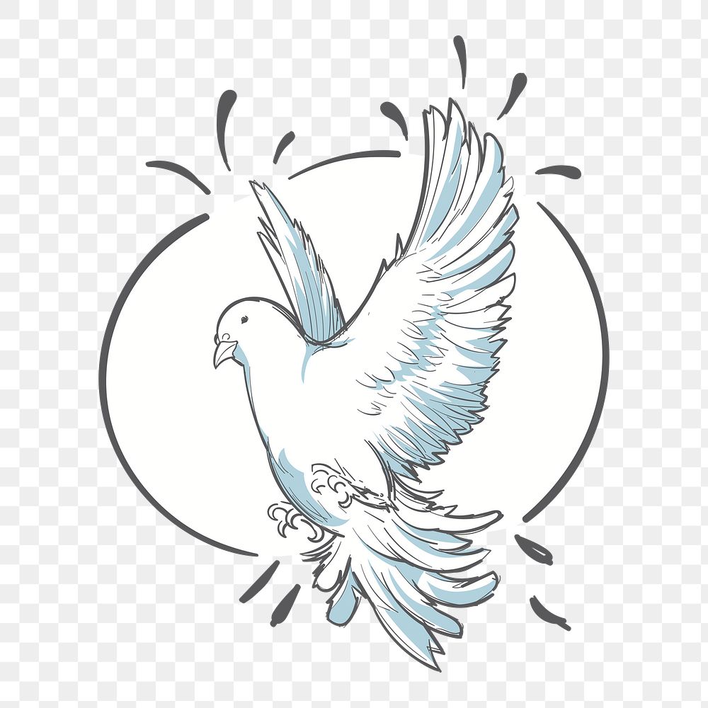 Png  freedom bird illustration element, transparent background