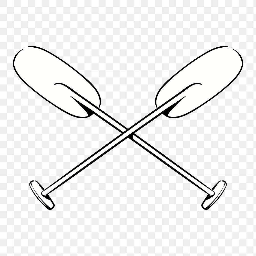 Png  paddle illustration element, transparent background