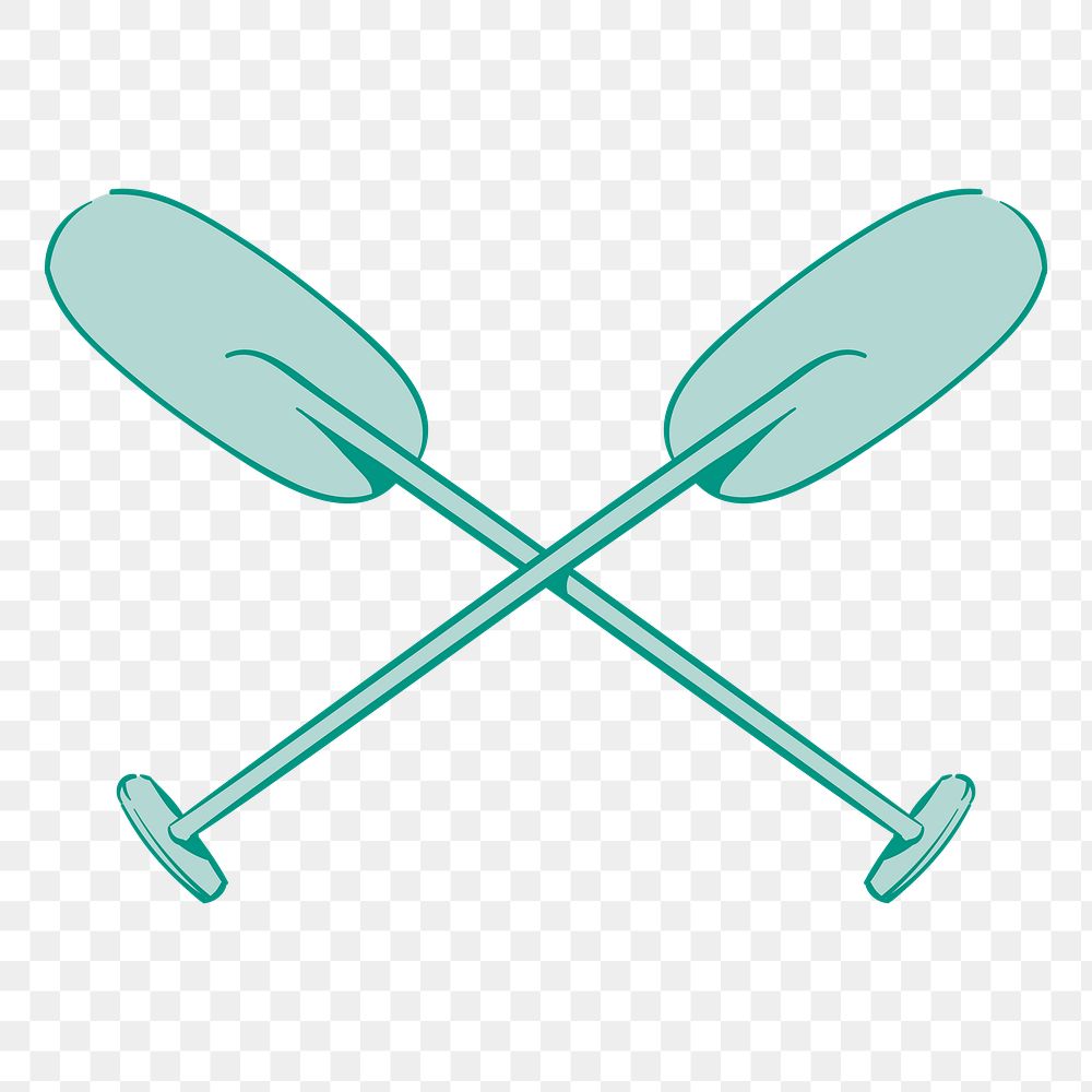 Png paddle illustration element, transparent background