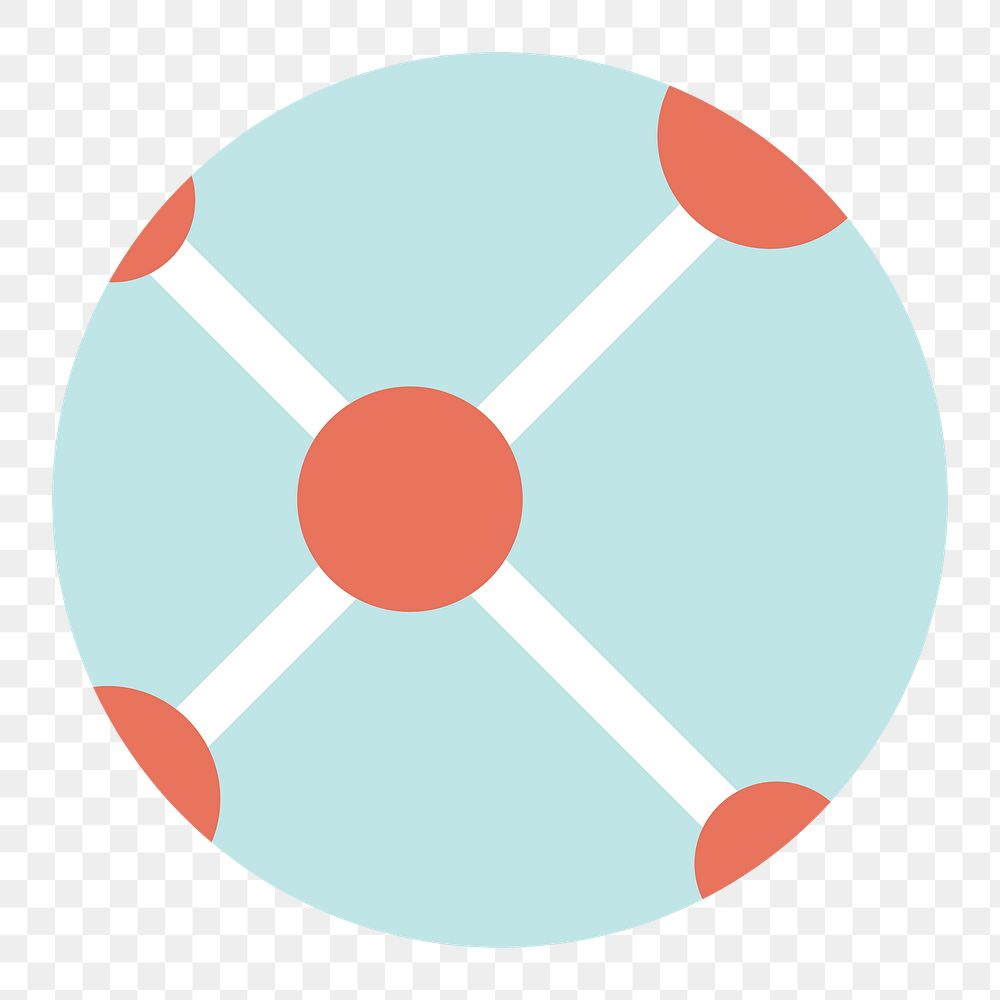 Png pastel social network icon, transparent background