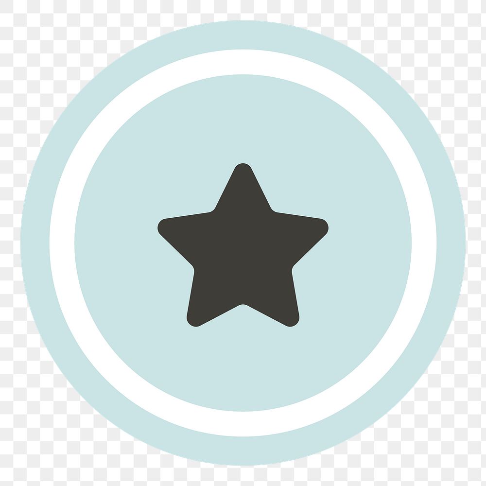 PNG star icon illustration sticker, transparent background