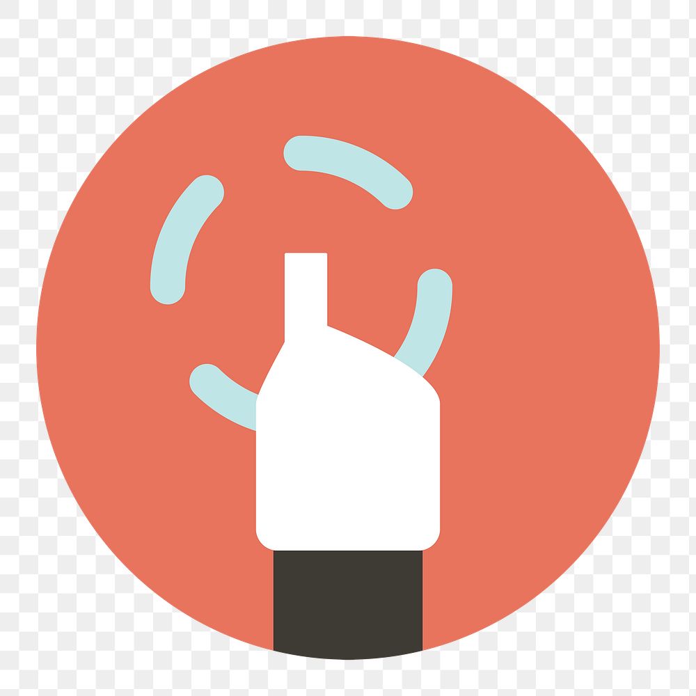 Png hand cursor clicking icon, transparent background