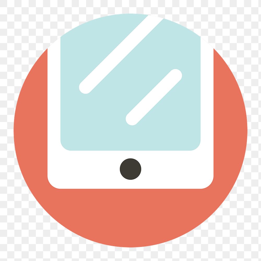 Png pastel digital device icon, transparent background
