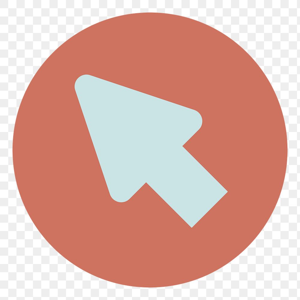 PNG  arrow cursor illustration sticker, transparent background