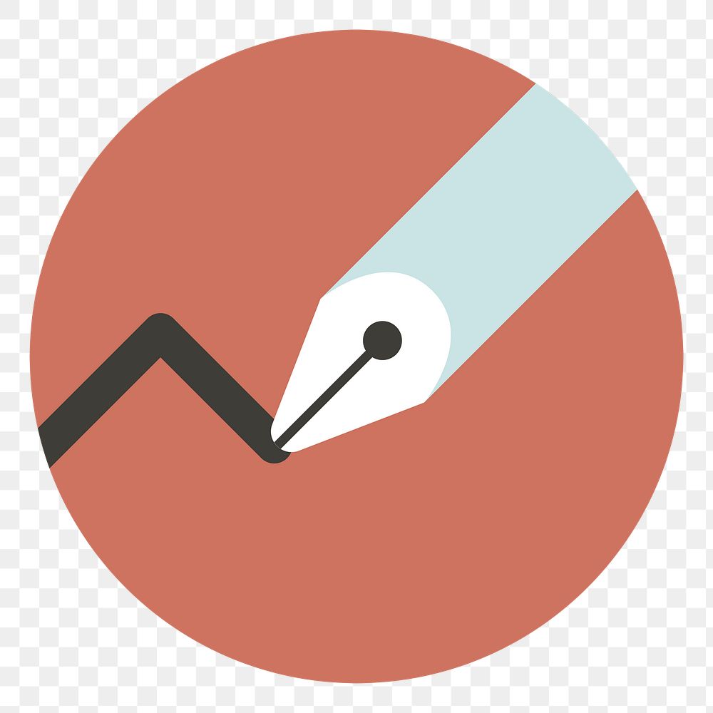 PNG Graph line icon illustration sticker, transparent background