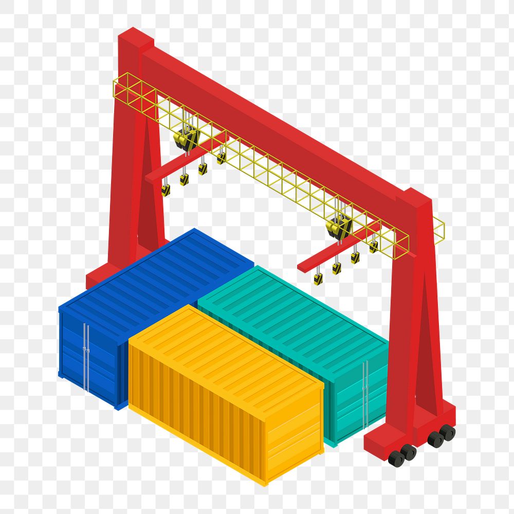 Png logistics trading business illustration, transparent background