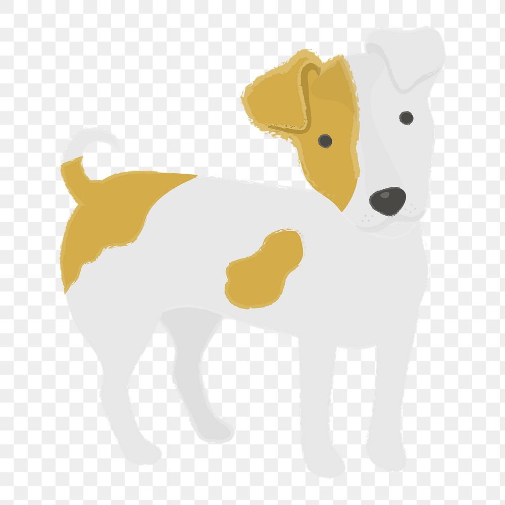 Png Jack Russell dog  sticker, transparent background