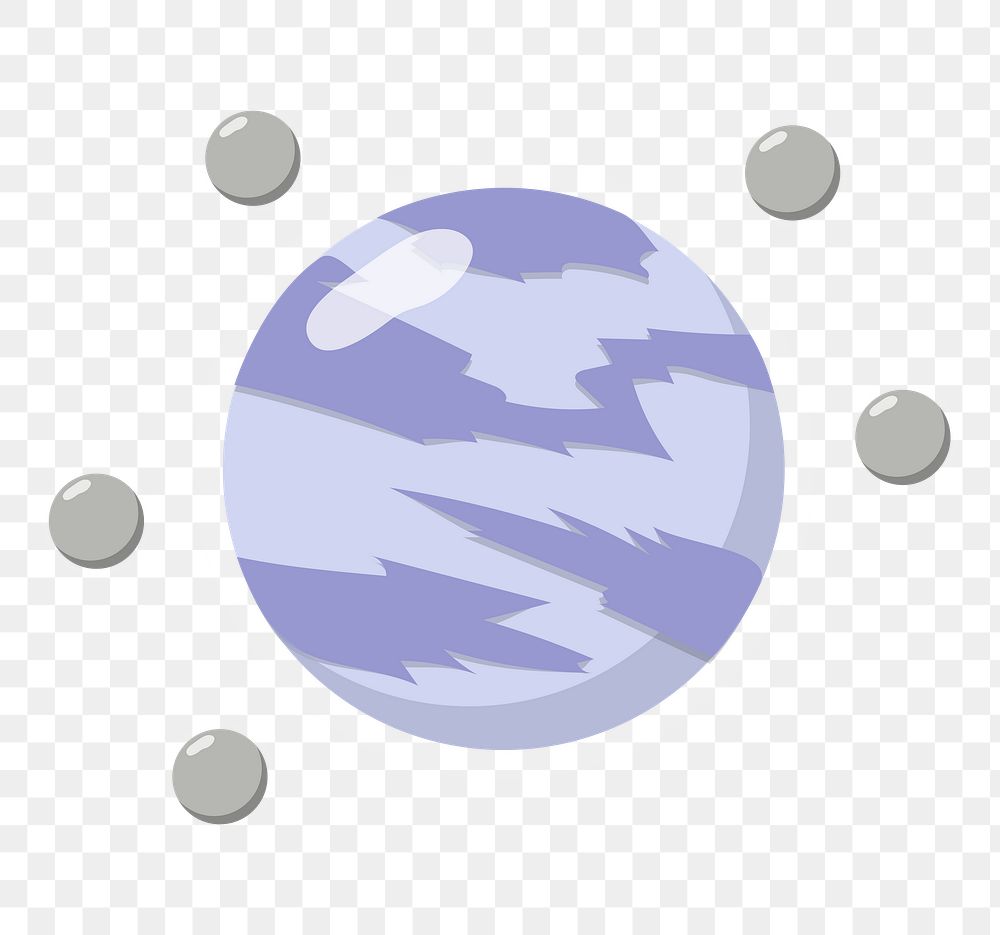 Png asteroid element, transparent background