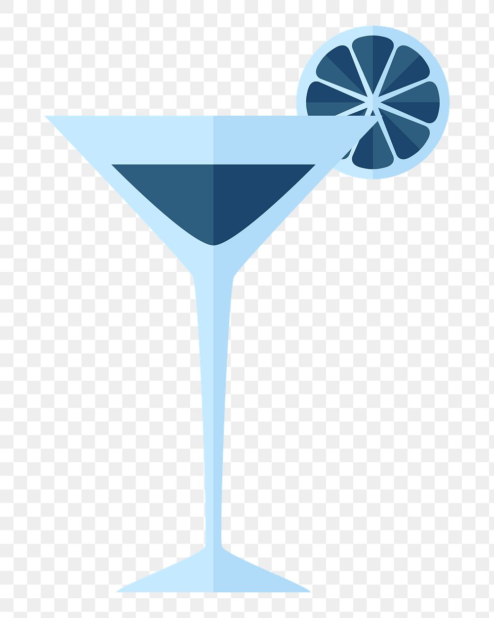 Glass of drink  png, transparent background