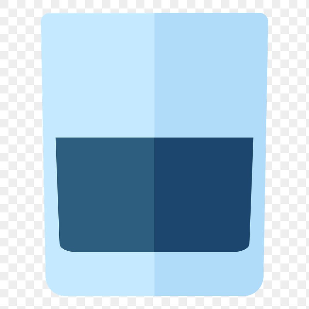 Glass of drink  png, transparent background