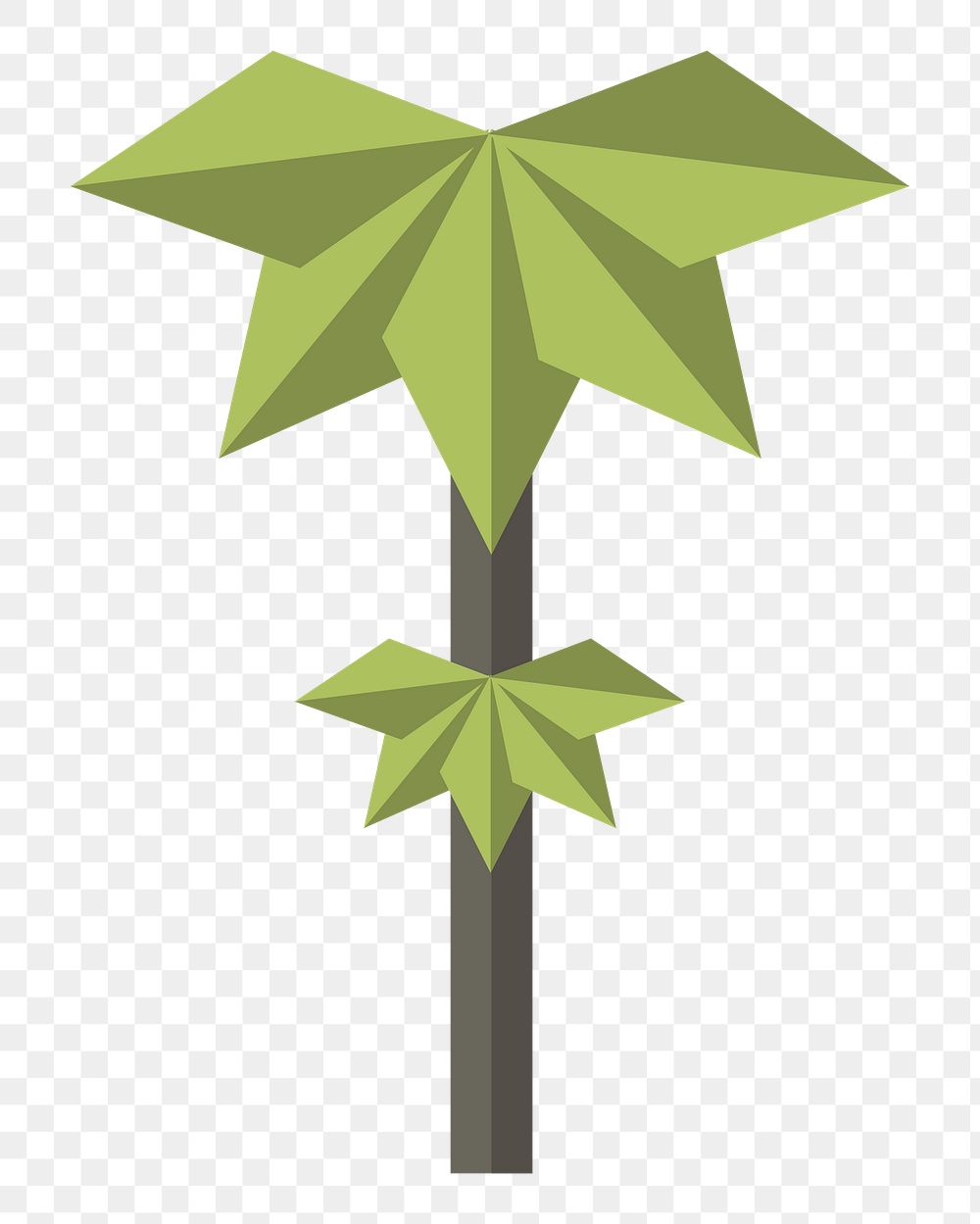 Geometric tree  png, transparent background