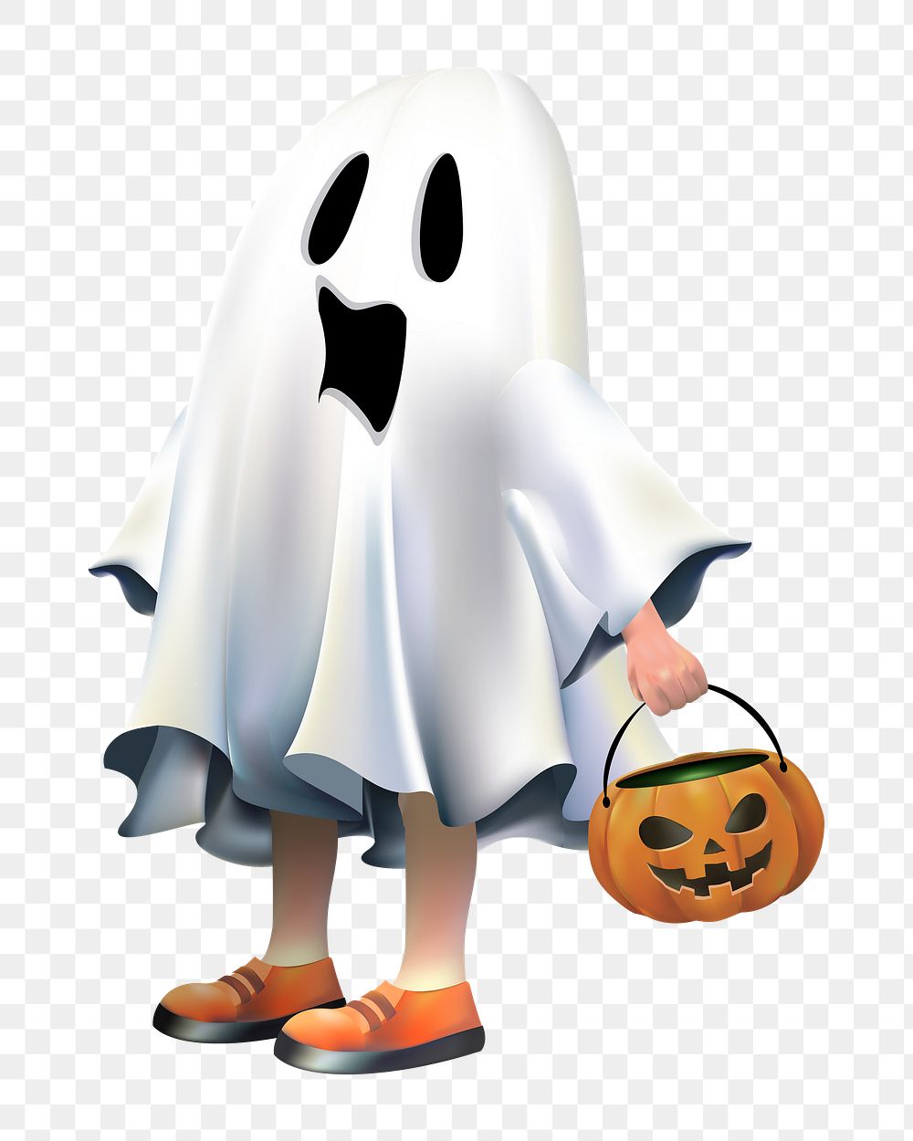 Halloween ghost png, transparent background