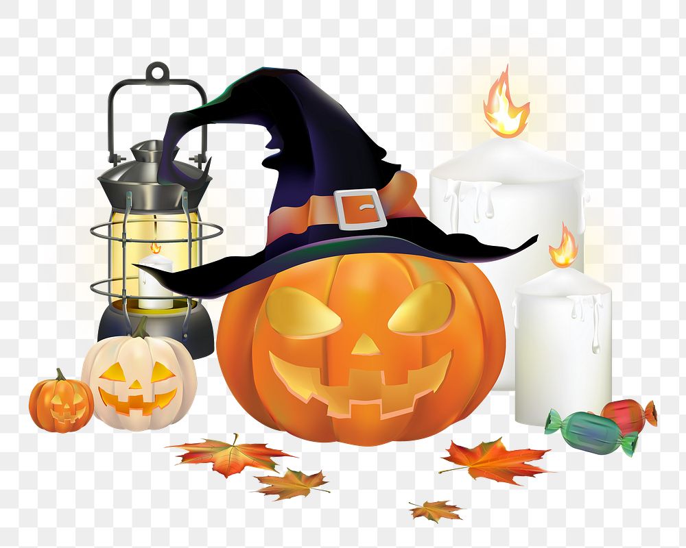 Halloween pumpkin png, transparent background