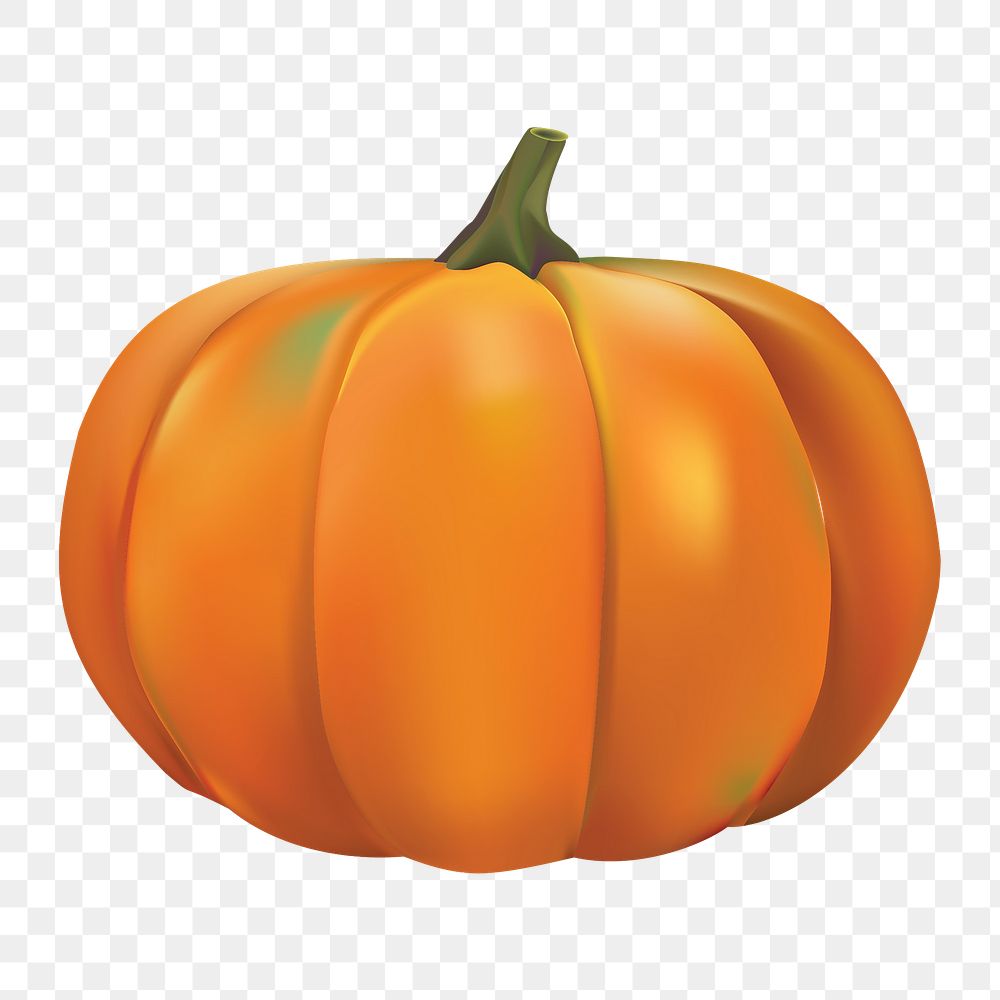 Autumn pumpkin png, transparent background