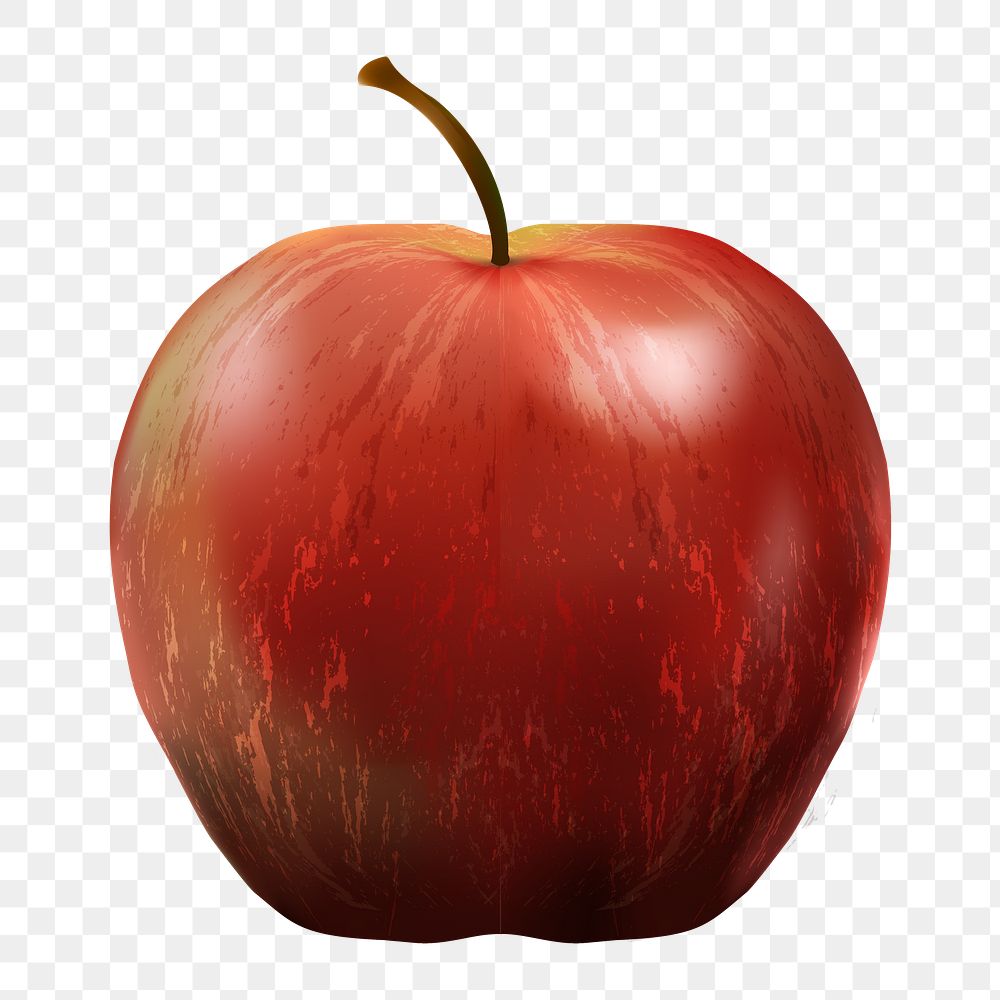 Apple png, transparent background