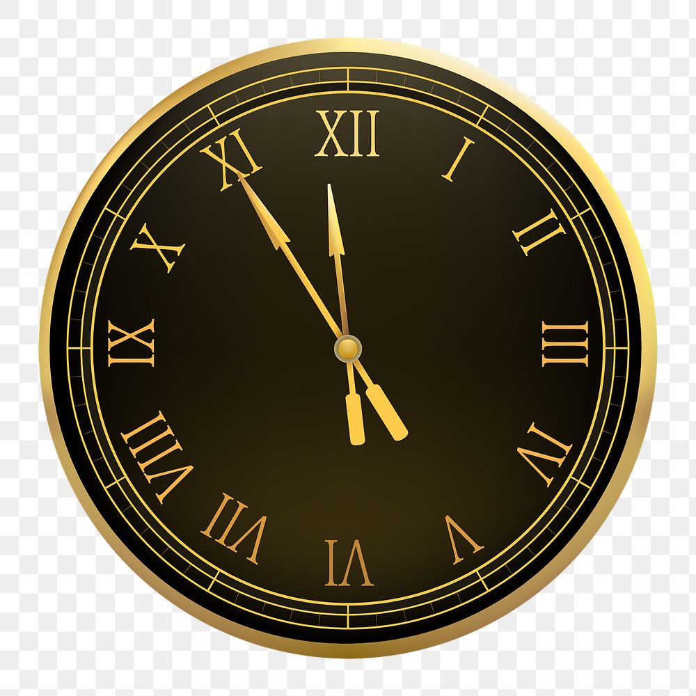 Clock png, transparent background