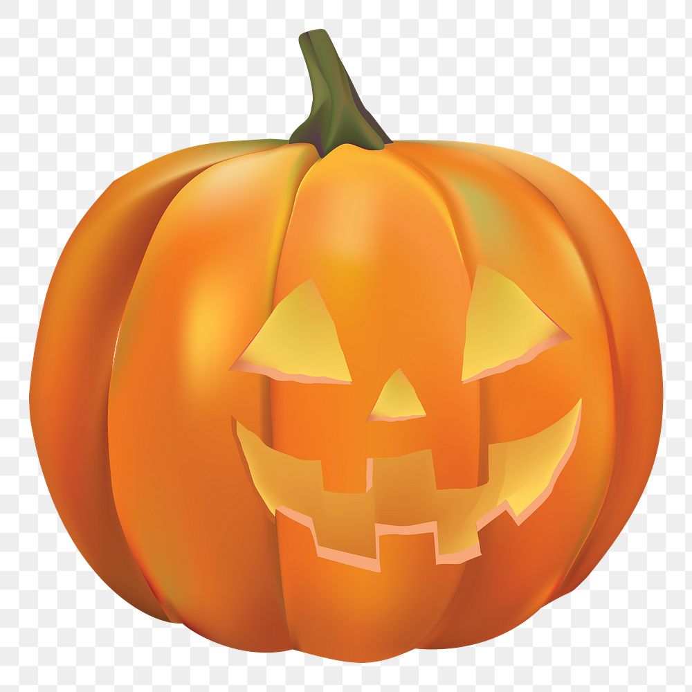 Halloween pumpkin png, transparent background