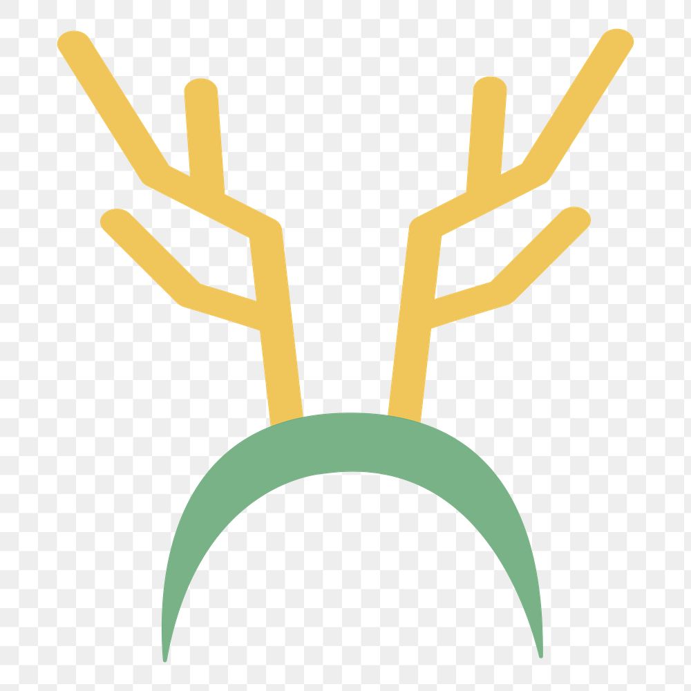 PNG reindeer icon illustration sticker, transparent background