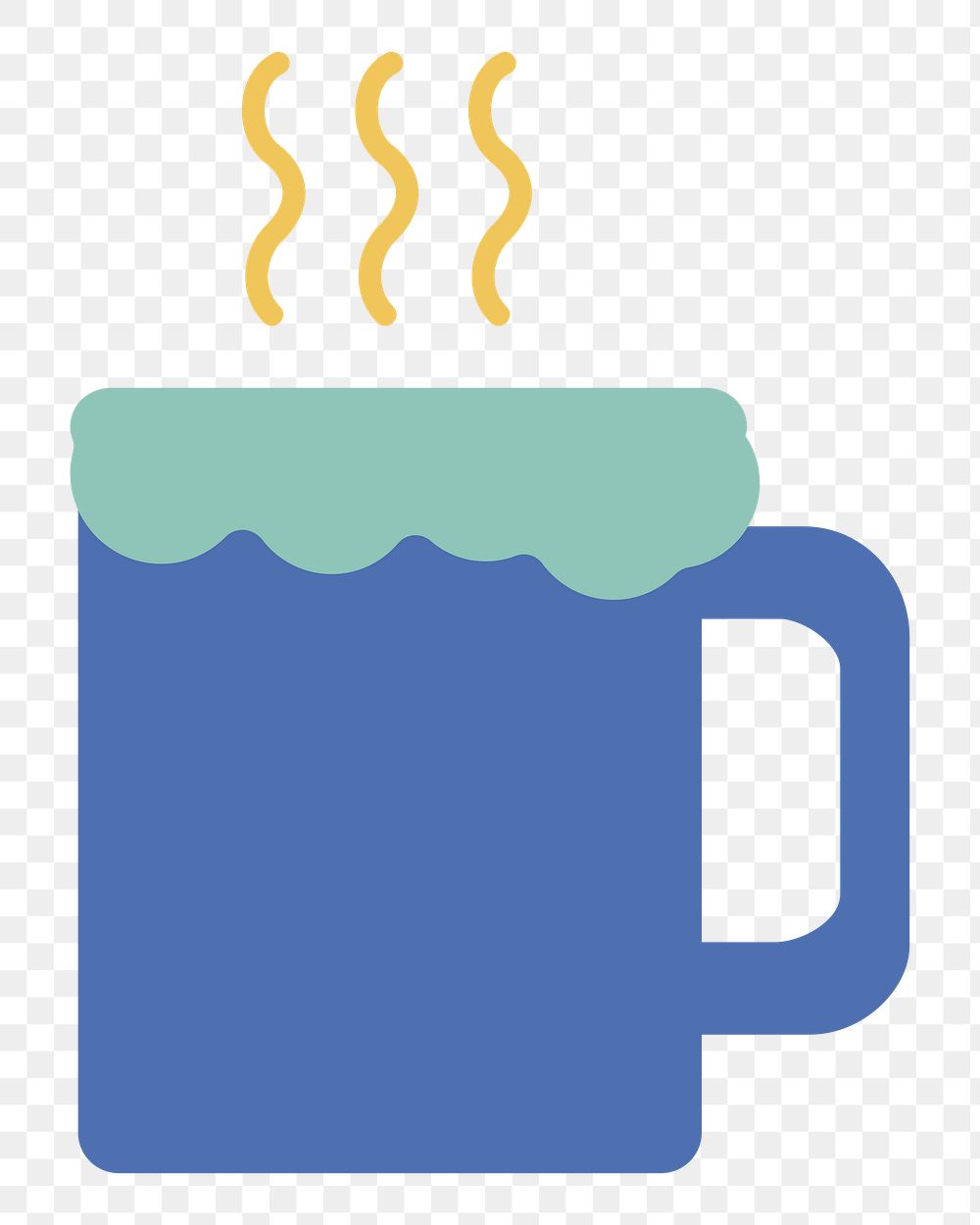 PNG hot drink icon illustration sticker, transparent background