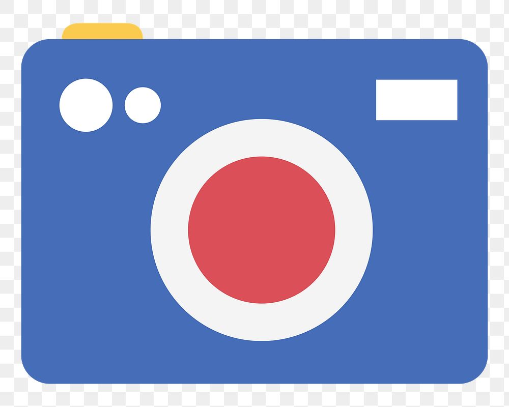 PNG camera icon illustration sticker, transparent background