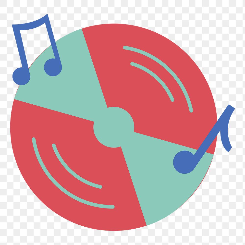 PNG music icon illustration sticker, transparent background