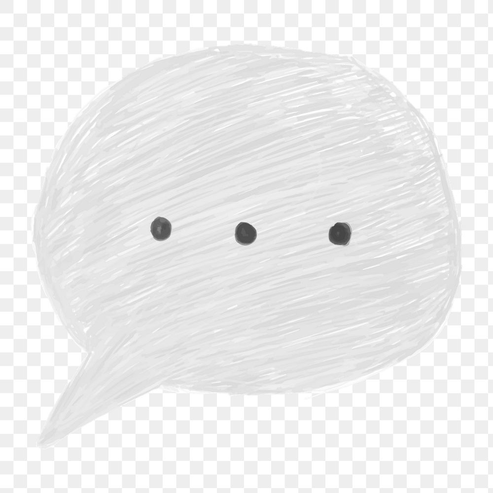 Png message speech bubble  sticker, transparent background