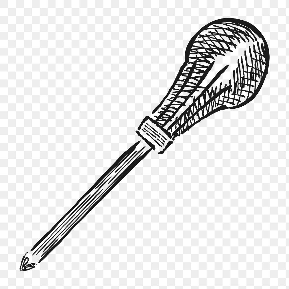 Png vintage awl tool illustration, transparent background