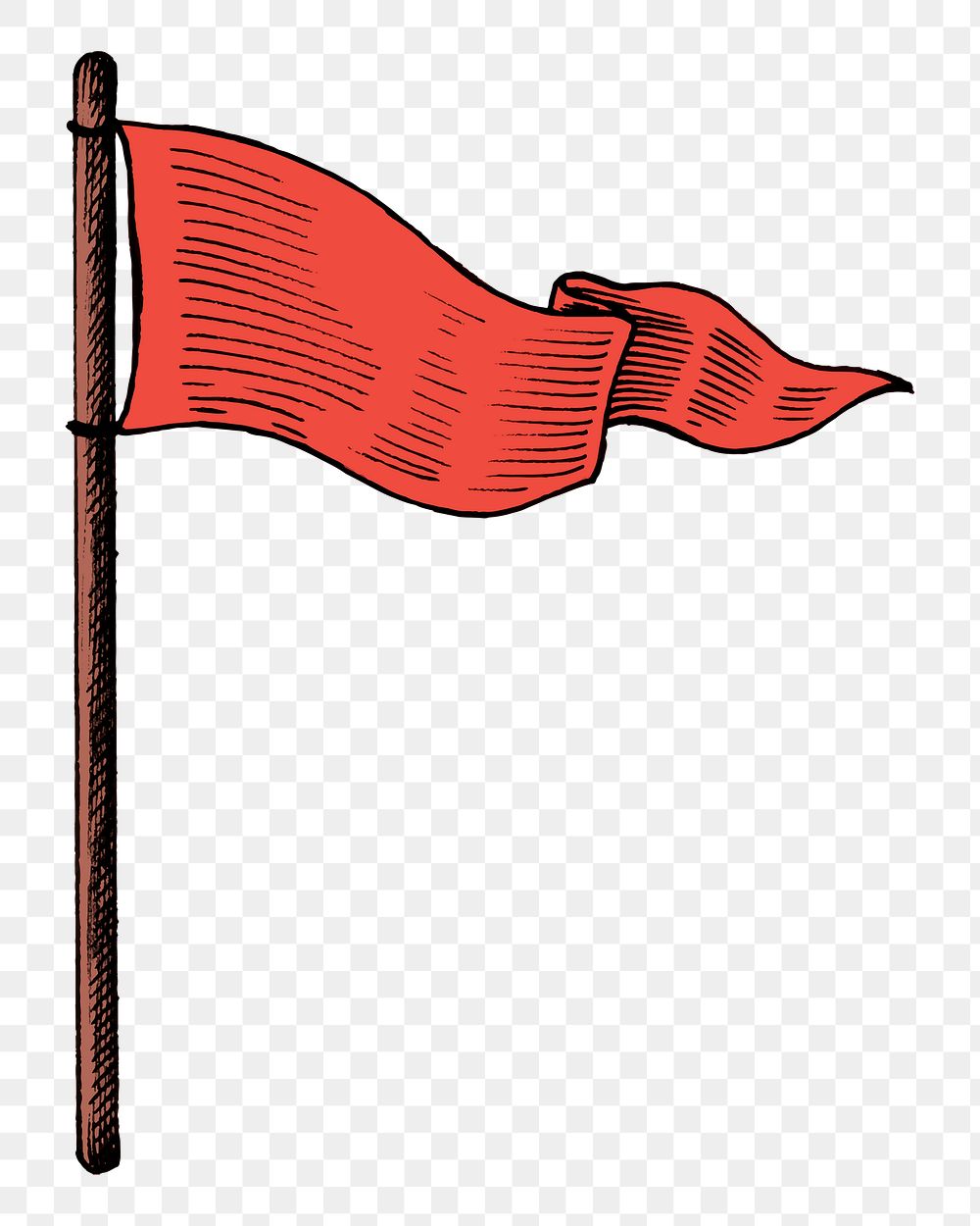 Flag png illustration, transparent background