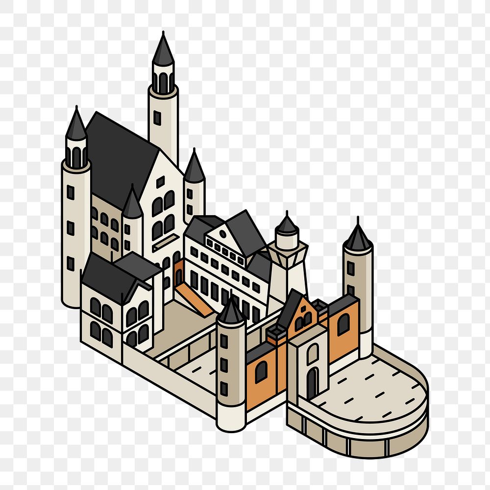 Png Neuschwanstein Castle architecture illustration, transparent background