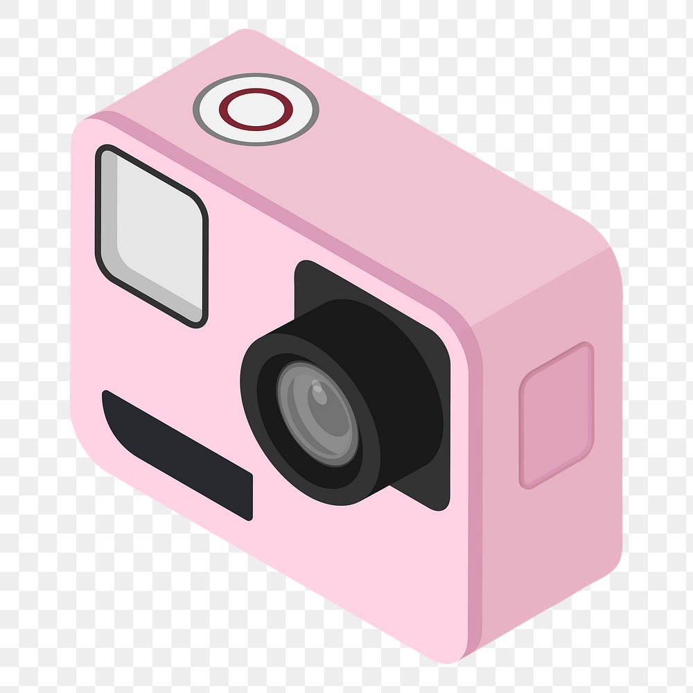 Action camera png illustration, transparent background