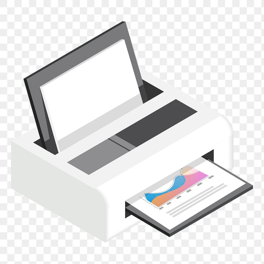 3D printer png illustration, transparent background