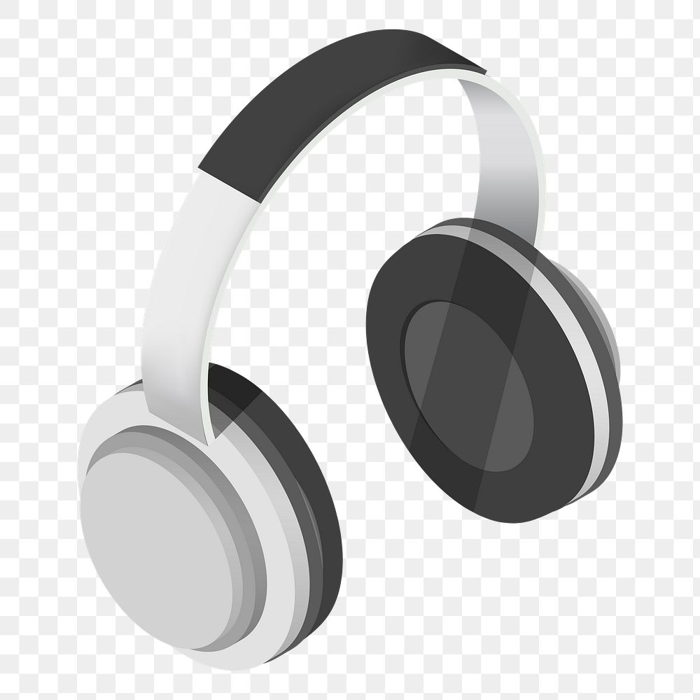 Headphones png illustration, transparent background