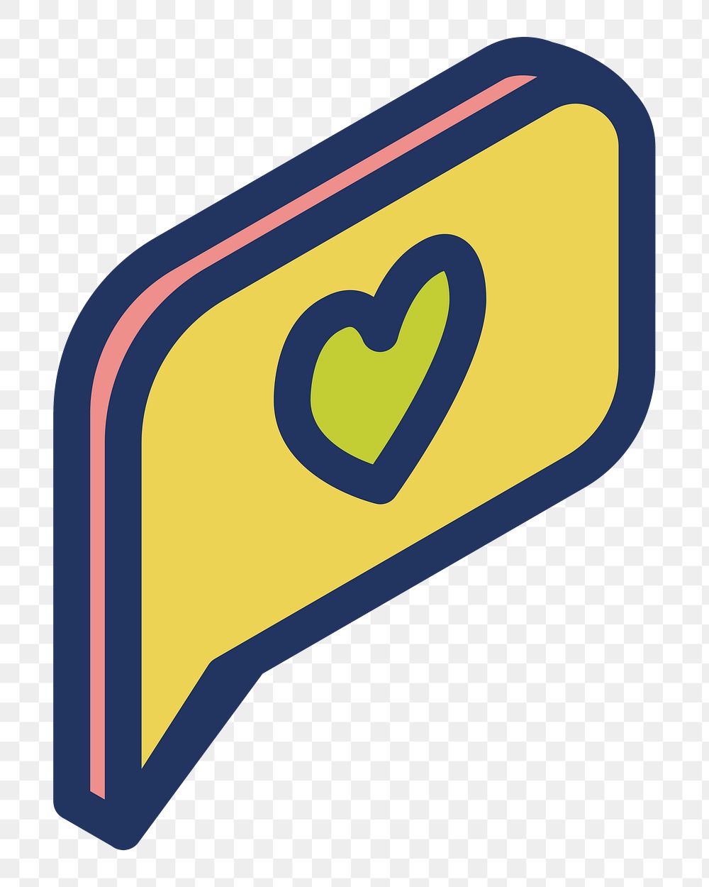 PNG Valentine's icon illustration sticker, transparent background
