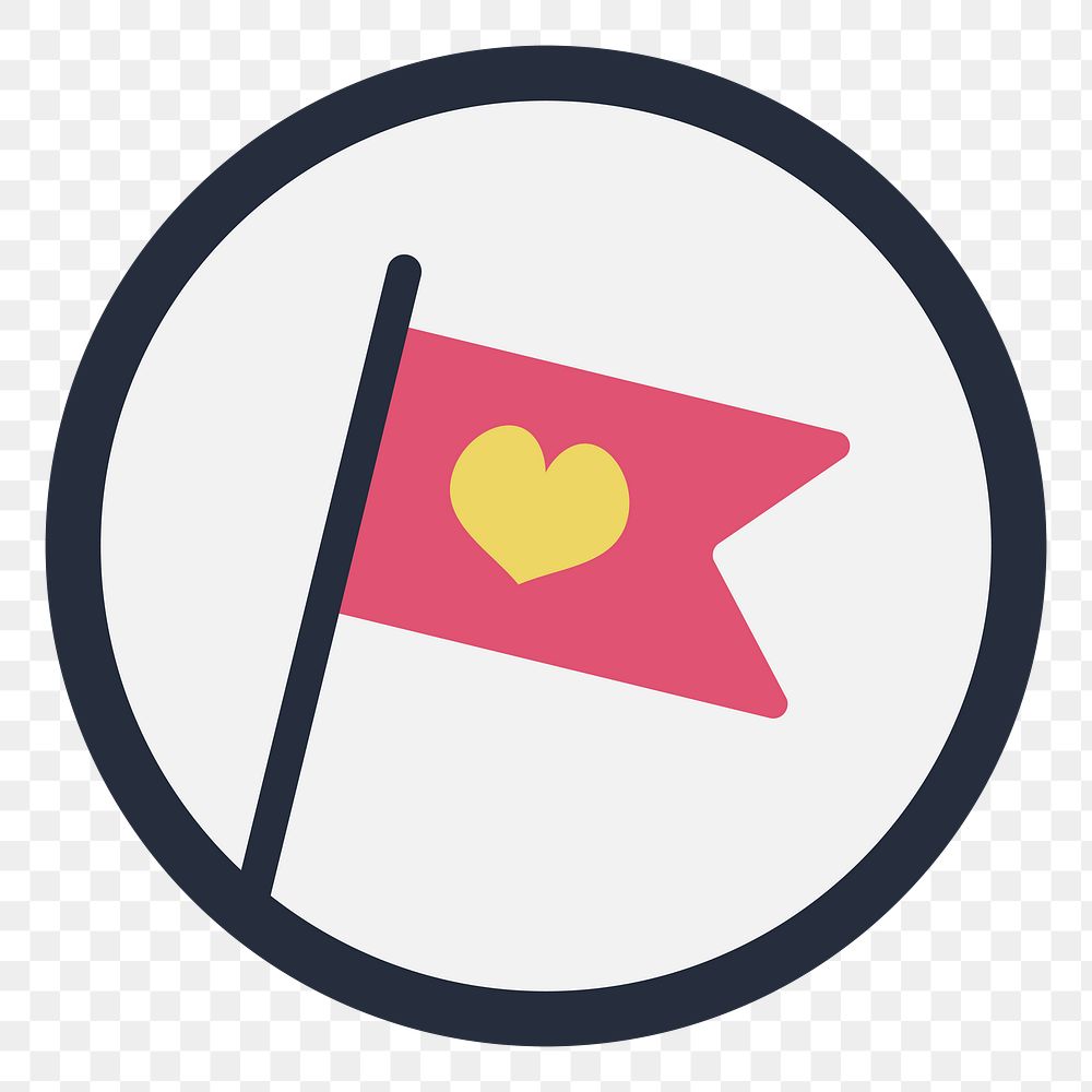 PNG flag icon illustration sticker, transparent background