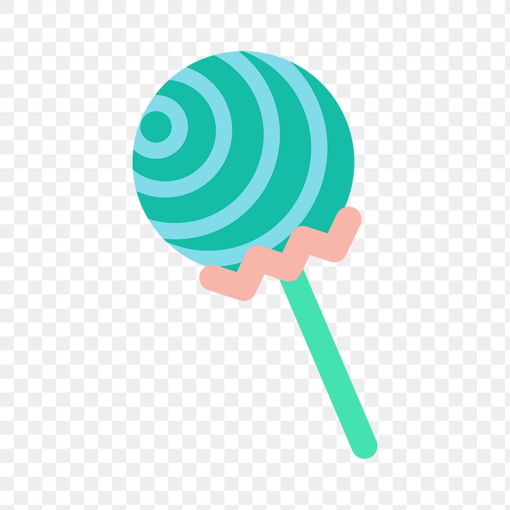 Lollipop png sticker, transparent background