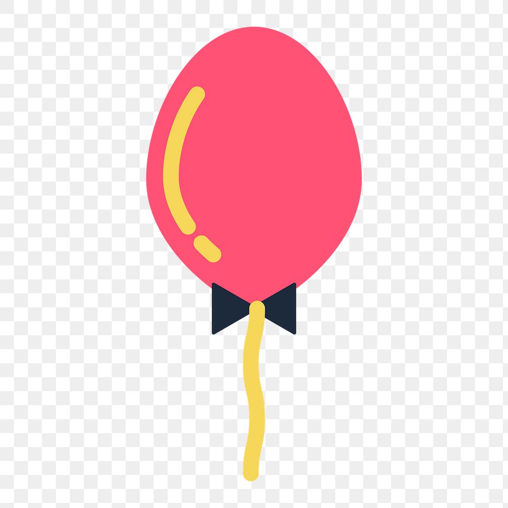 Party balloons png sticker, transparent background