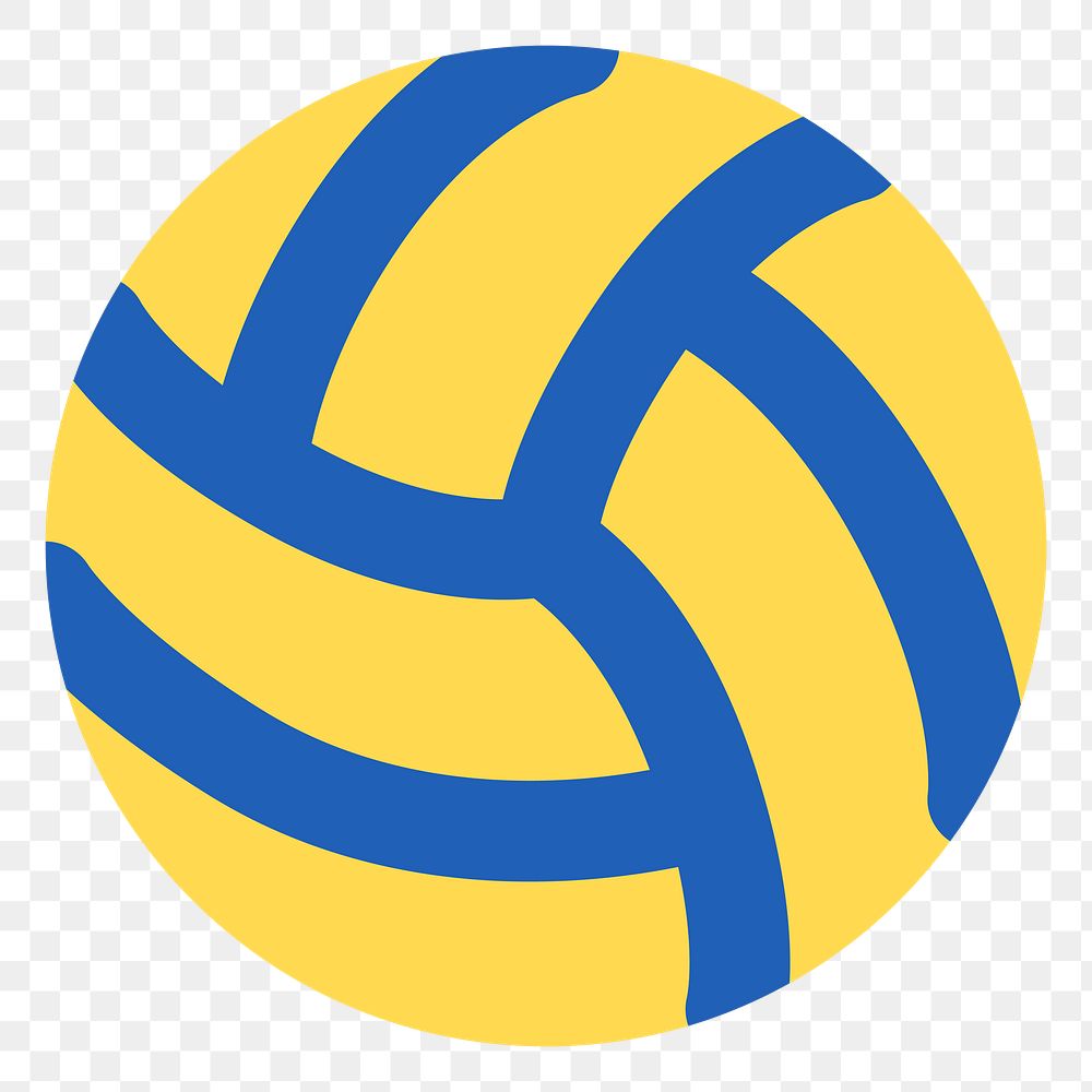 PNG volleyball icon illustration sticker, transparent background
