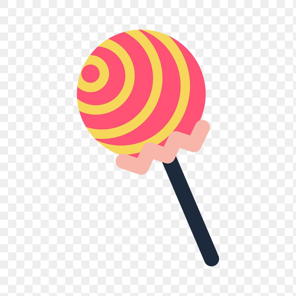 Lollipop png sticker, transparent background