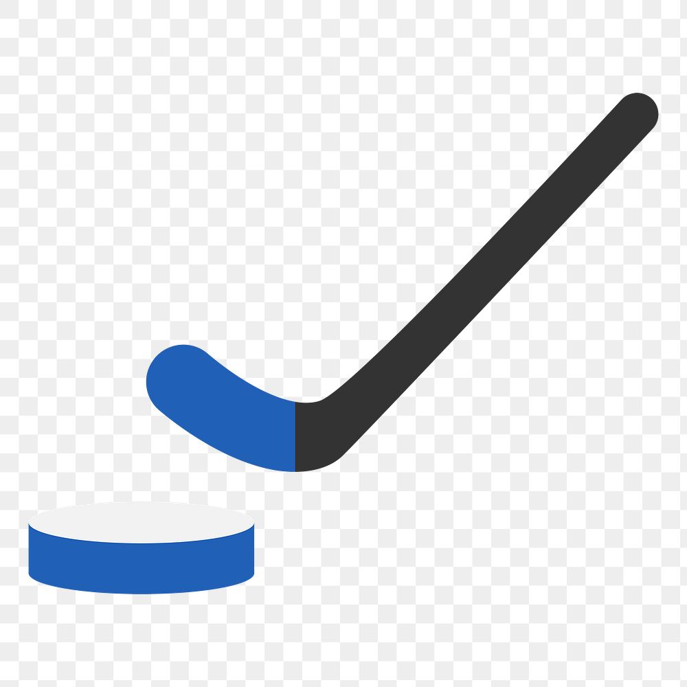 PNG ice hockey icon illustration sticker, transparent background